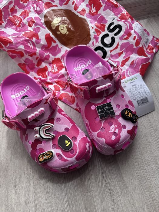 Crocs X Bape Pink 38