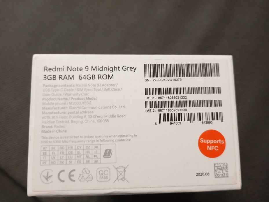 Telefon Redmi Note 9