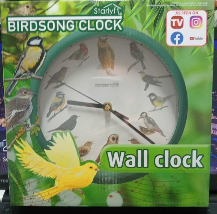 Relógio de Parede Starlyf Birdsong Clock 25cm