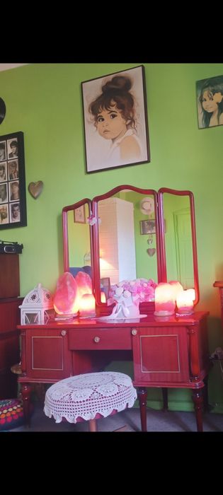 Toaletka mahoń wysoki połysk regence rumuńska