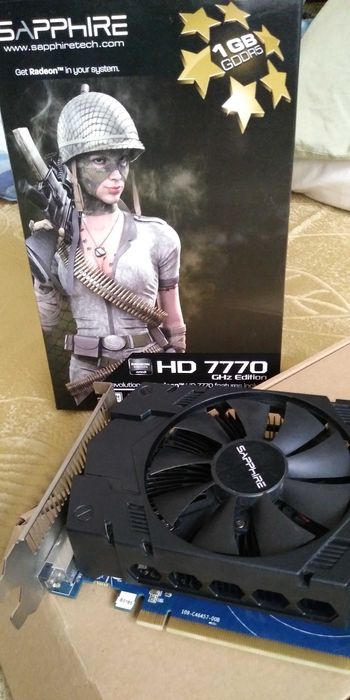 Видеокарта Sapphire PCI-Ex Radeon HD7770 1024MB GDDR5 (128bit)
