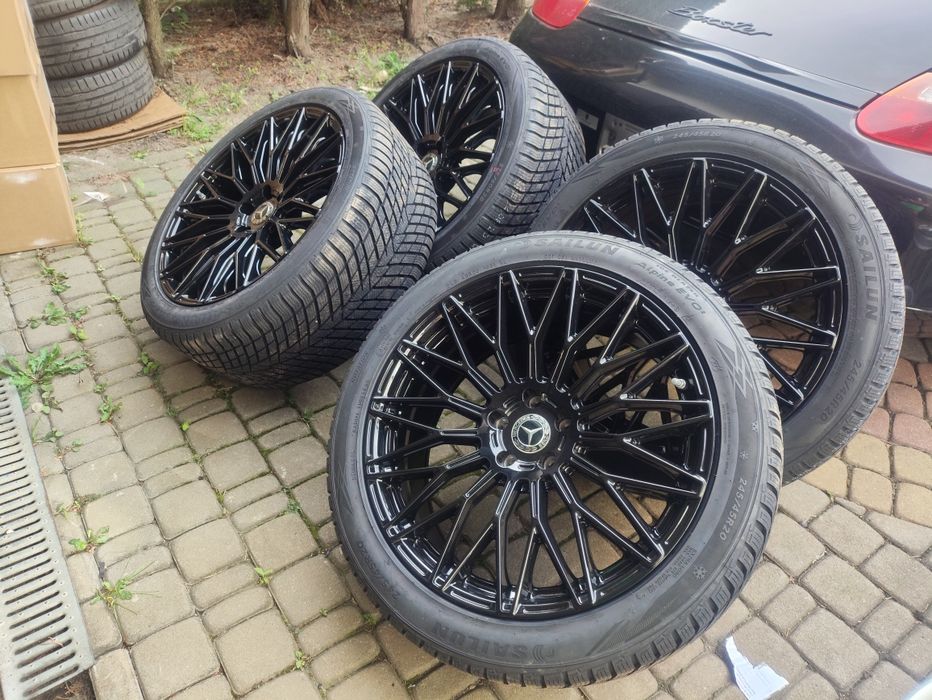 Fabrycznie nowe koła zimowe alufelgi czarne z nowymi czujnikami ciśnienia 20 5x112  Mercedes GLC/ GLC c253 coupe 245/45/20 + 275/40/20 dostawa GRATIS