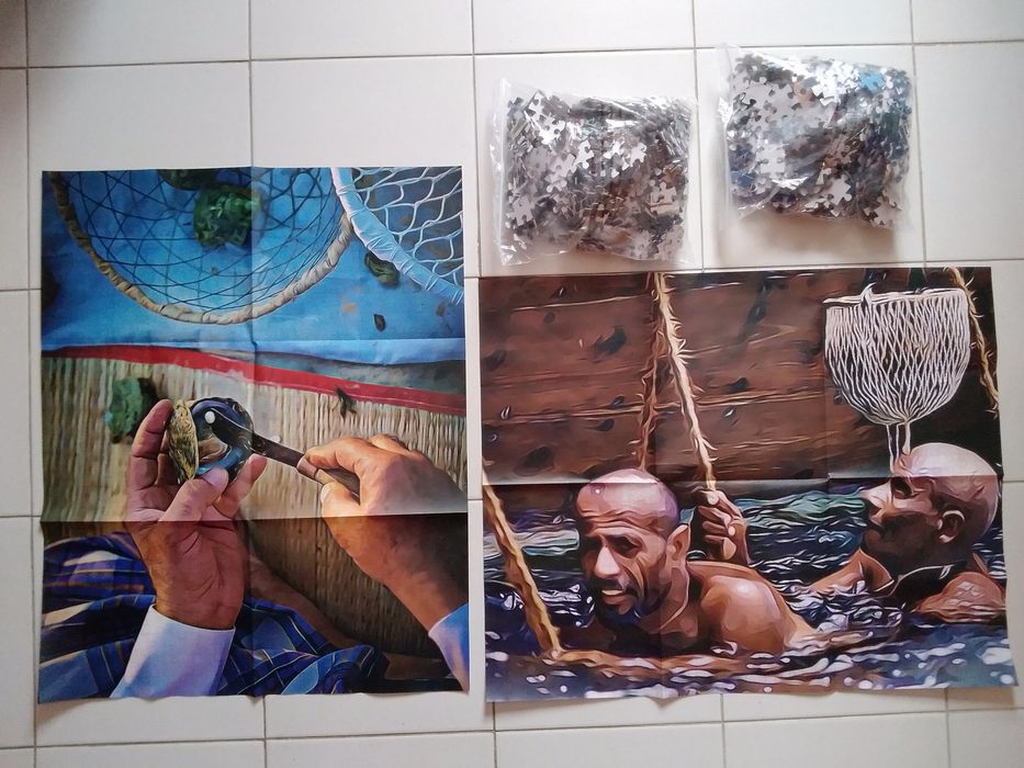 Jogos Puzzles par, tema pesca