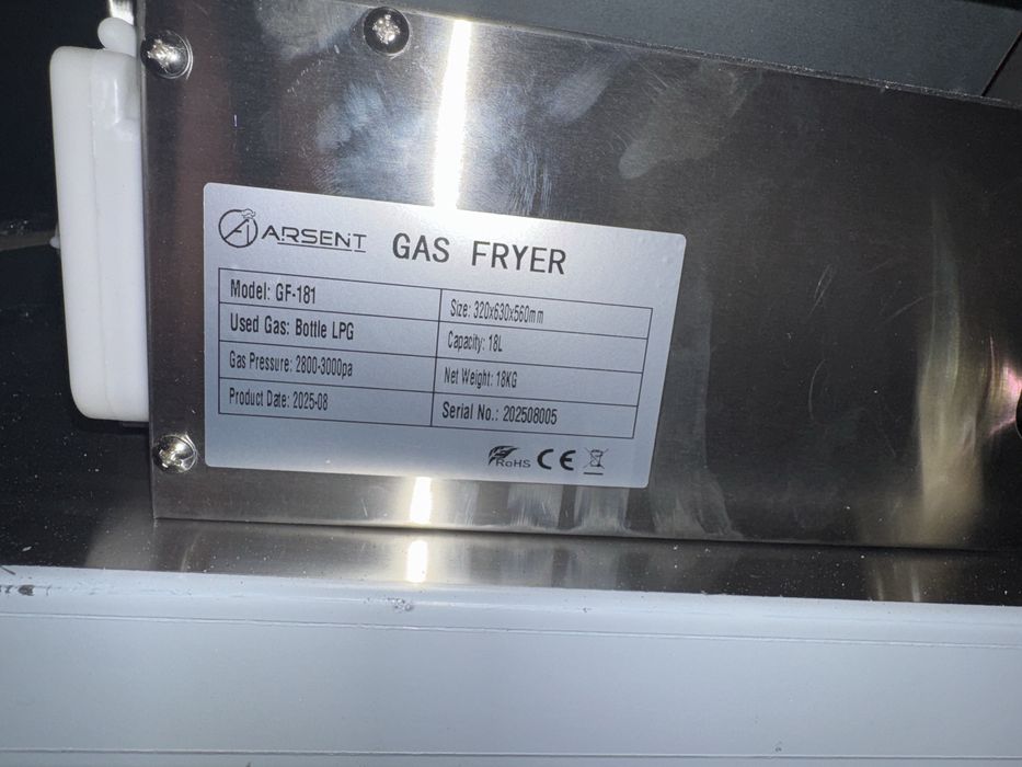 Fritadeira NOVA a gás 18L  - Arsent