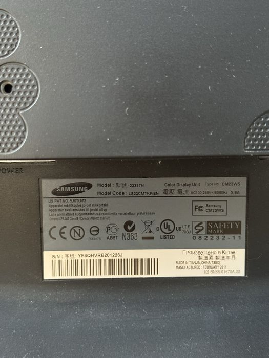 Monitor Samsung SyncMaster 2333TN 23” Full HD