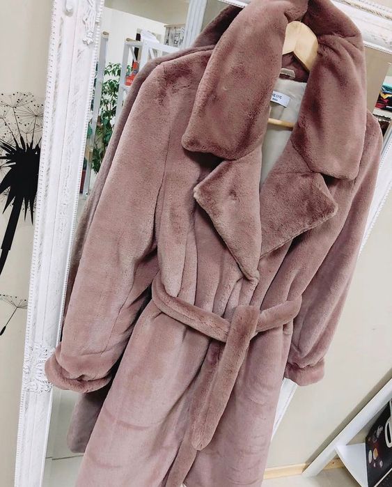 Шуба рожева розмір s