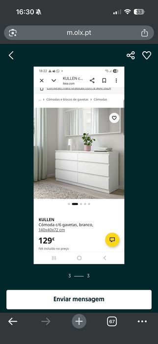 Cómoda Ikea semi nova