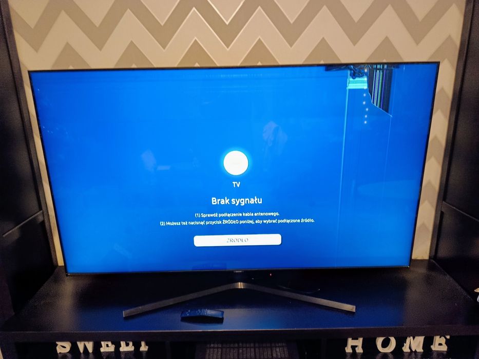 Samsung 65" UE65TU8502 | Uszkodzona matryca | Na części | Płyta, Zasil