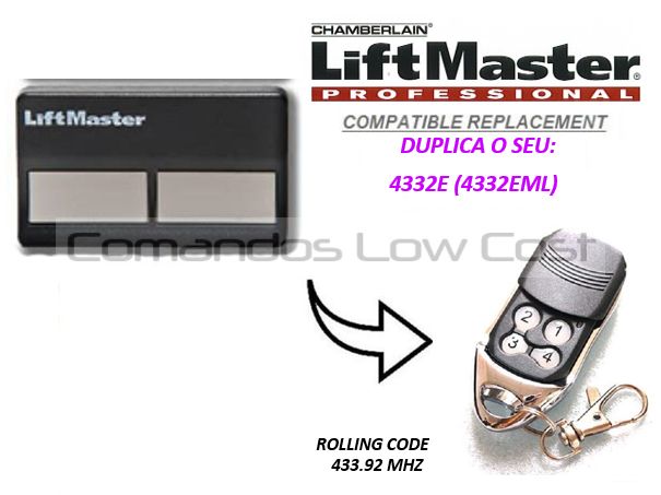 Garage Door Remote Compatible with Chamberlain Liftmaster64740378439811122