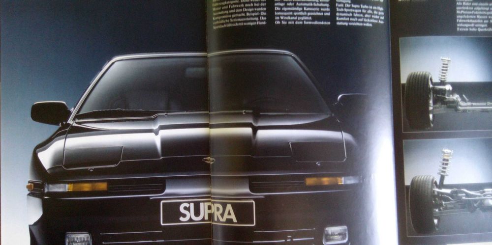 Toyota Supra Folder Prospekt