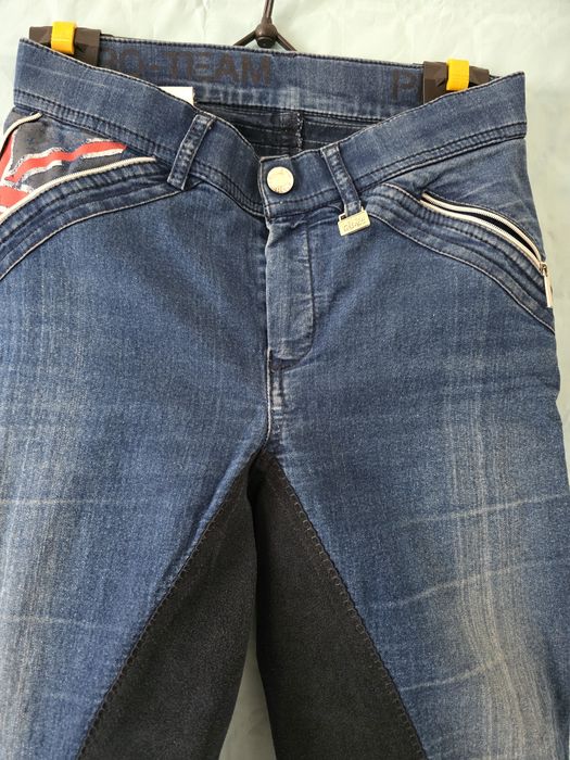 Bryczesy młodzieżowe HKM PRO TEAM r. 170 jeans