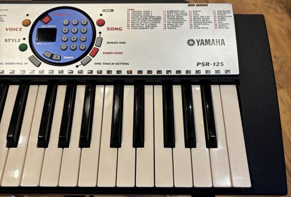 Синтезатор Yamaha PSR-125;PSR-175;PSR-275 для навчання та гри