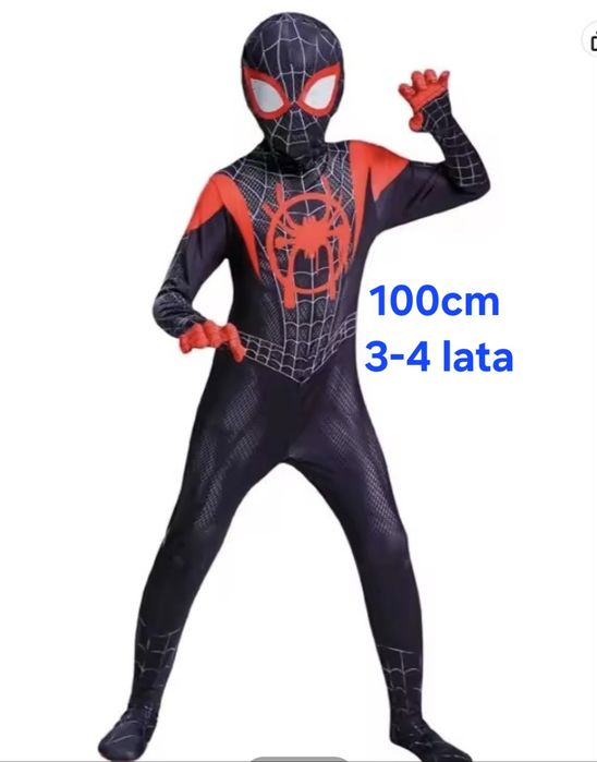 Strój przebranie Spider-Mana 100cm kostium Milesa Moralesa