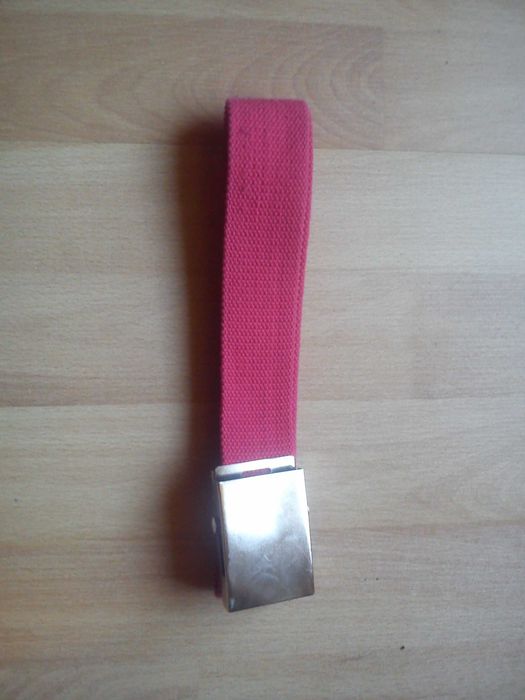 Pas, pasek parciany różowy nowy 100 cm