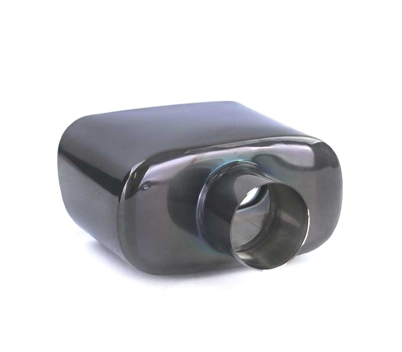 PONTEIRA DE ESCAPE UNIVERSAL EM INOX PRETO