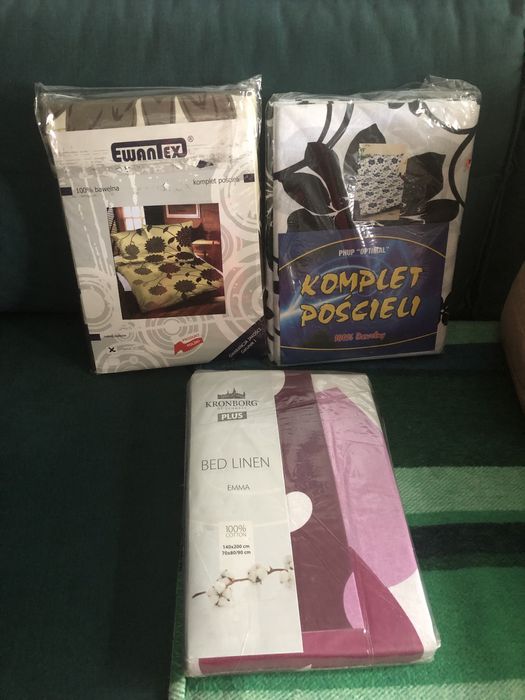 Pościel z bawełny - 3 komplety