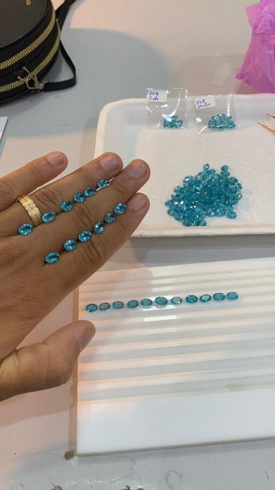 Apatita azul calibrada