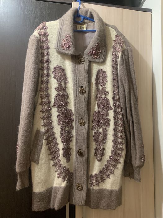 Пальто женское зимнее, кардиган ангора 50 р.