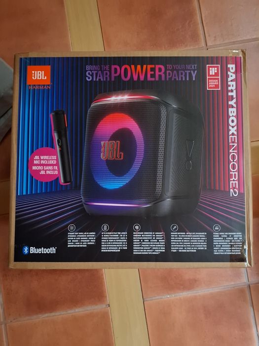 Jbl partybox  encore 2 com micro