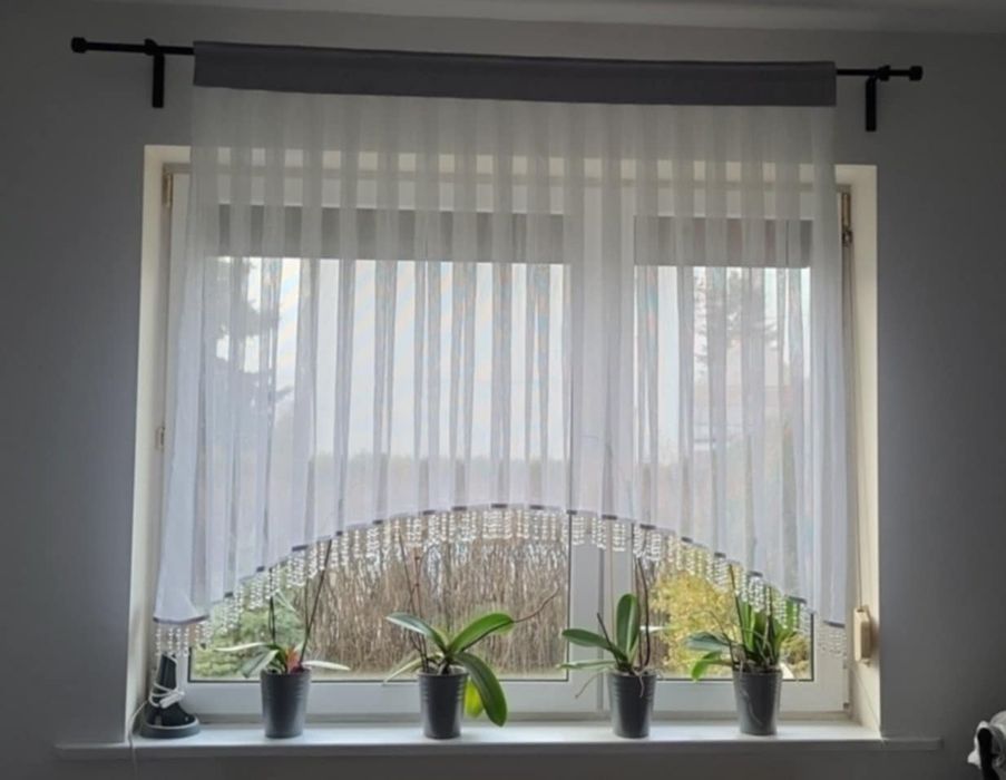 Piękne firanki 160cm szerokie