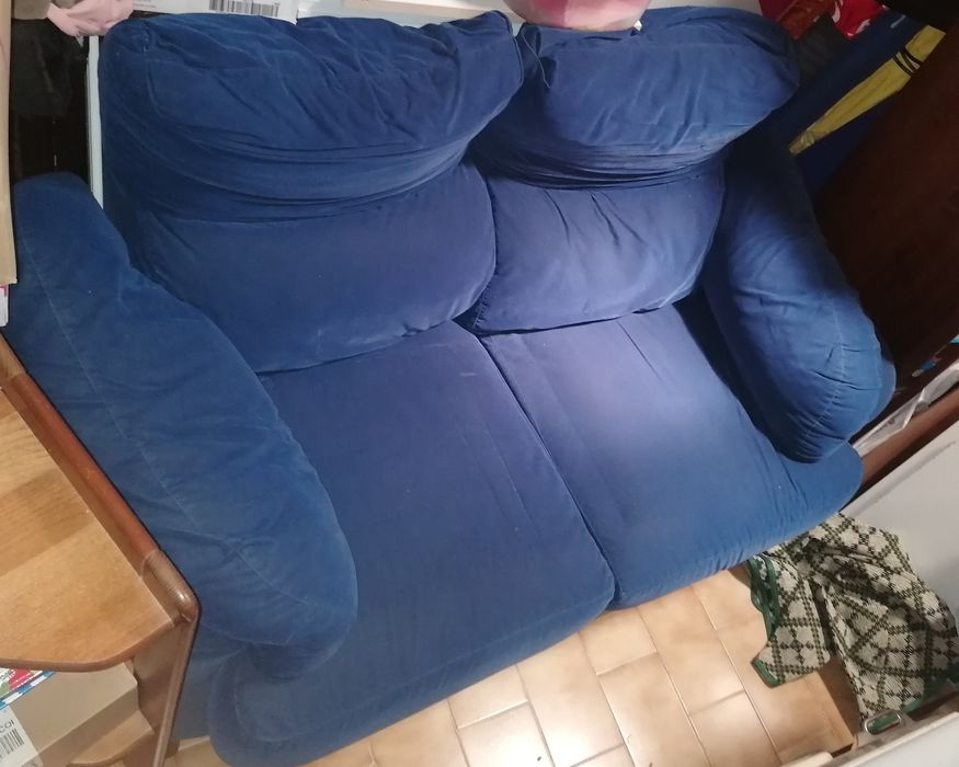 Conjunto 2 Sofás de 2 lugares - azul