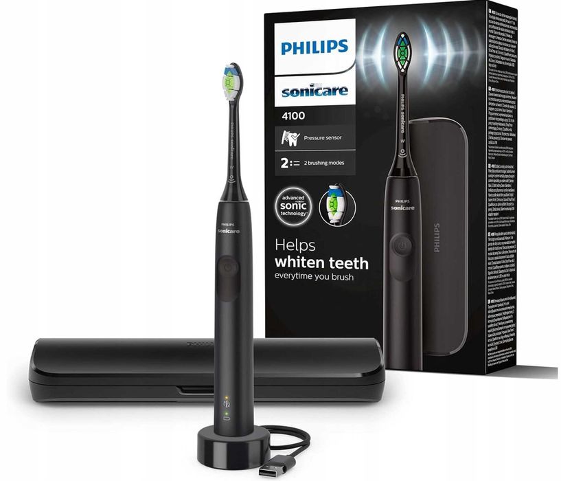 Szczoteczka Philips Sonicare 4100 czarna soniczna ładowarka USB