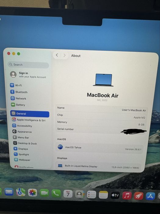 MacBook Air M2 8/256