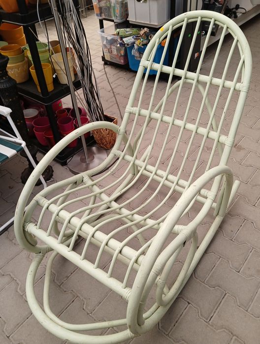 Fotel ogrodowy Pastelowy z wikliny