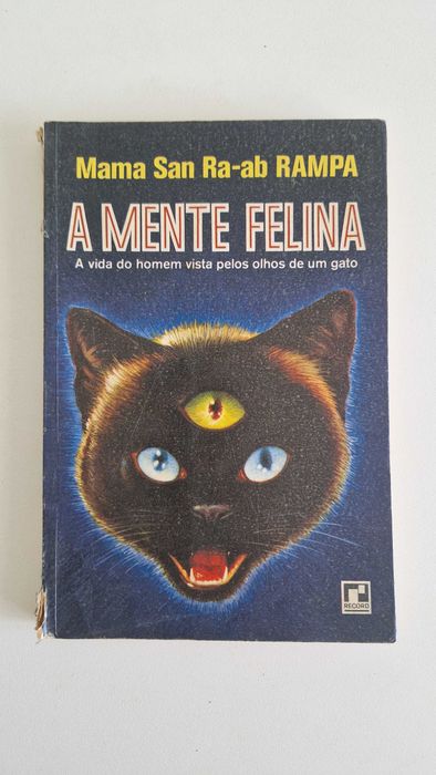 Livro "A Mente Felina" por Mama San Ra-ab Rampa
