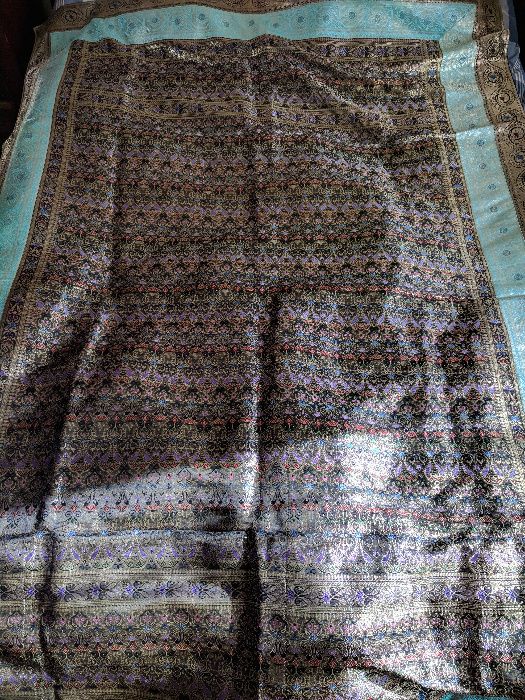 kapa / poszwa na koc haftowana jedwabna idealna na prezent