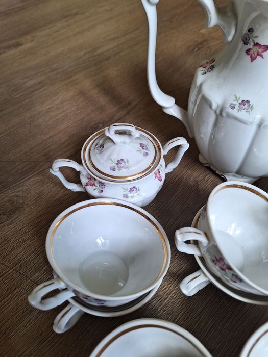 Serwis kawowy 10 osób PRL Wałbrzych