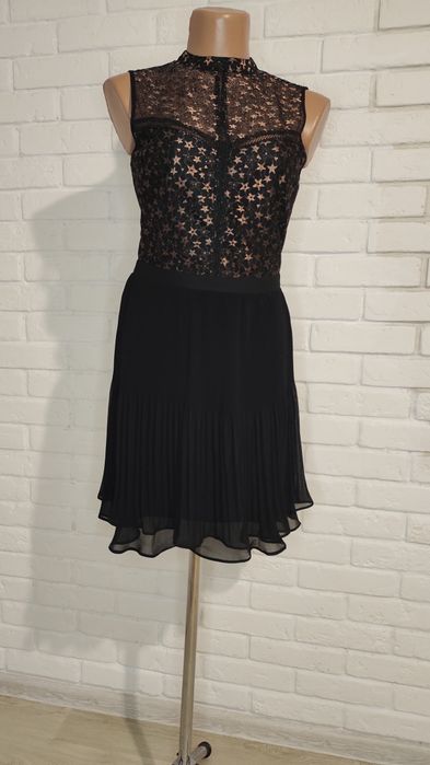 Чорне плісироване плаття oasis, р-р 8.