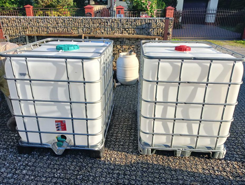 Mauser 1000L 600L paletopojemnik beczka na wodę kontener IBC Duży otwór