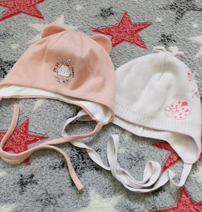 Шапочки 0-3місяці на осінь/весну