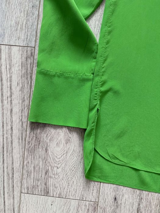 COS S jedwabna bluzka damska zielona elehancka women’s shirt