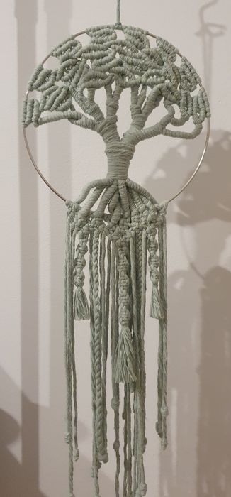 Árvore da vida em macramé