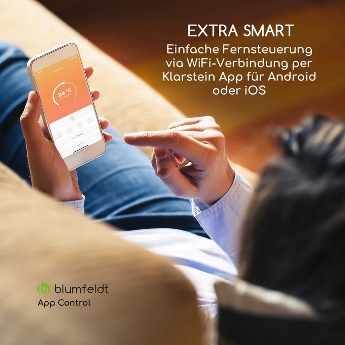 Обігрівач настінний інфрачервоний Blumfeldt Smartwave Smart 2400 Вт