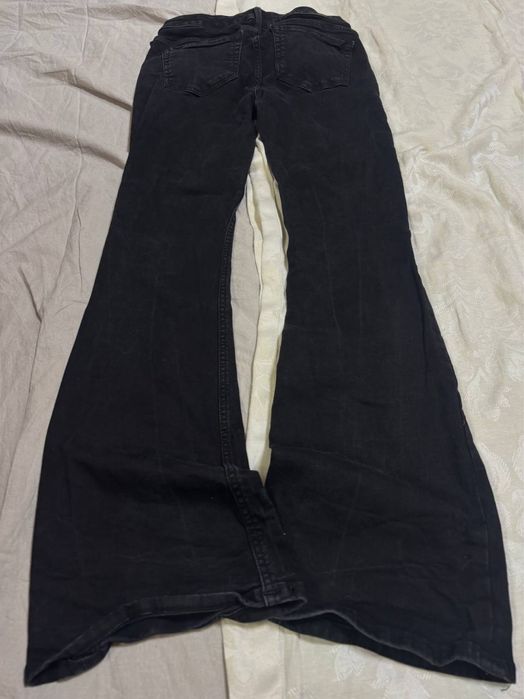 Джинсы клеш черные