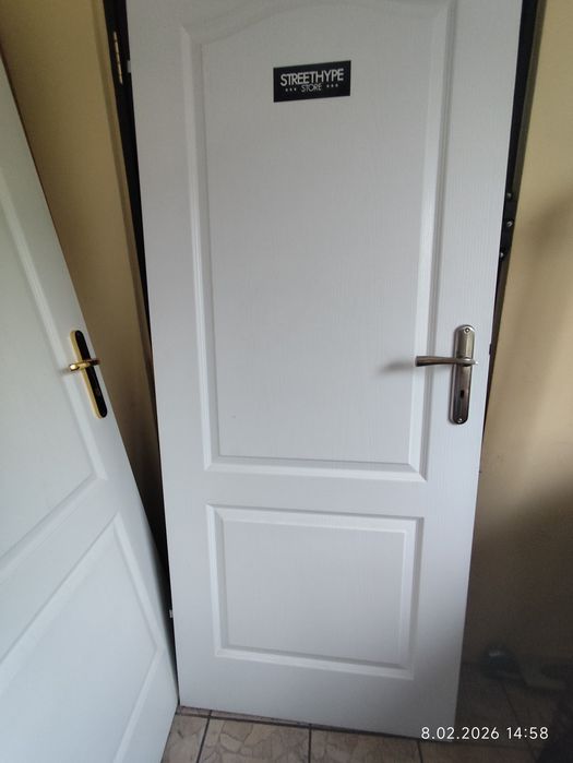 Drzwi porta 80 cm lewe białe nie przycinane Pol skone classen