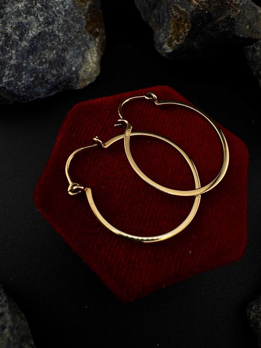 Złote kolczyki Koła | JAK NOWE | 585 | 2.40g