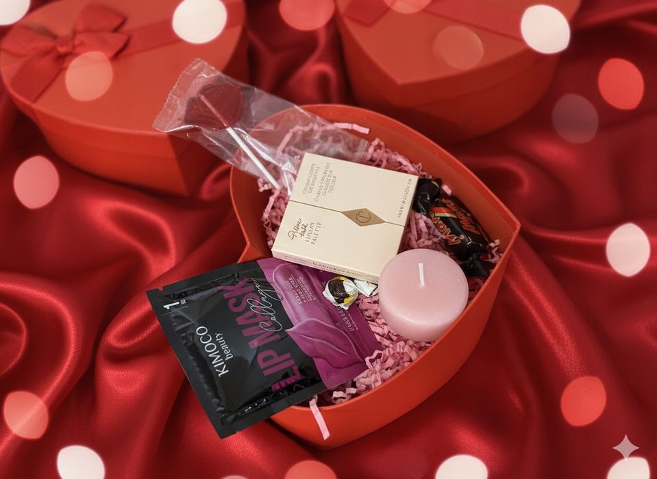 Dzień Kobiet box prezentowy | zestaw kosmetyków + dodatki | pudełko