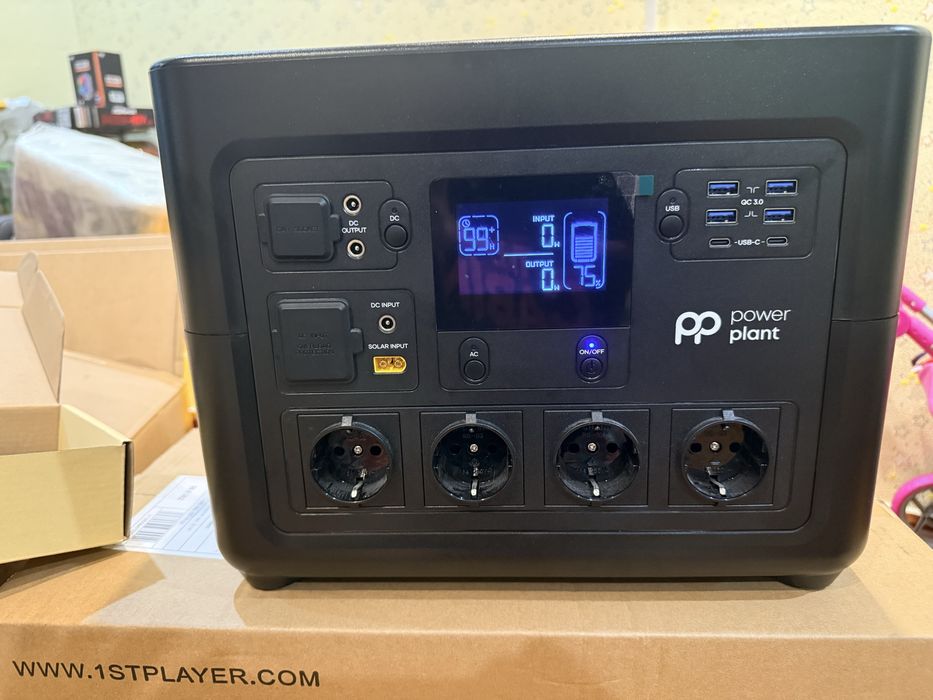 Зарядная станция PowerPlant 1800W, 1484.8Wh. Новое