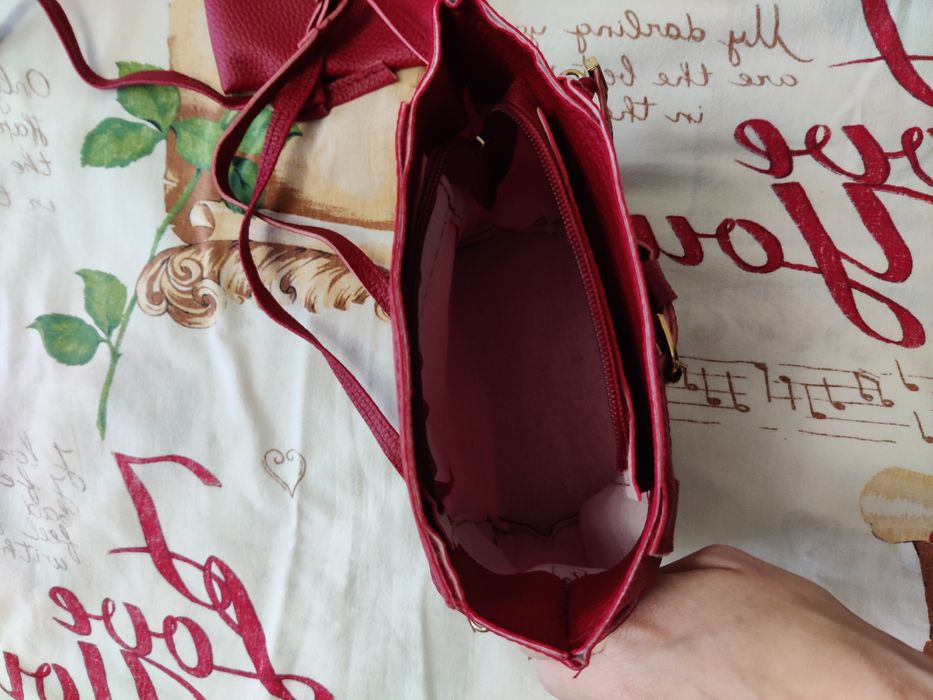 Набор женских сумок 4в1 ЭКО-кожа красный