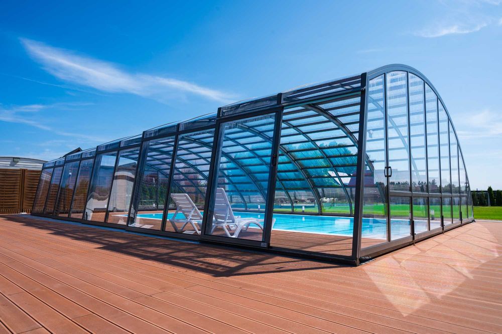 Pokrycie basenowe, zadaszenie na basen. Model Vista