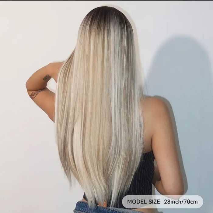 Peruka dluga blond ombre