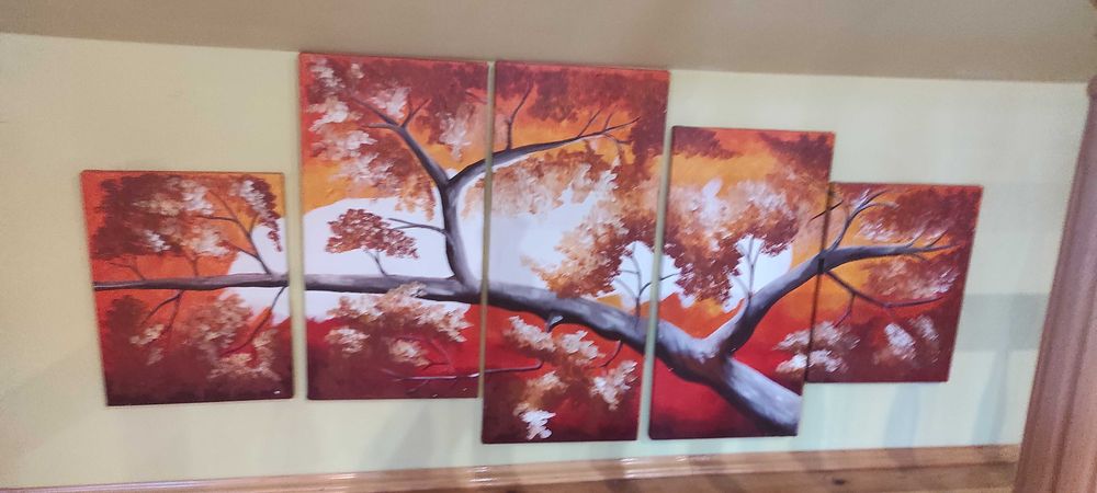 Obraz tryptyk olejny