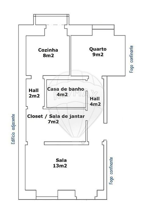 Apartamento T1 para arrendamento