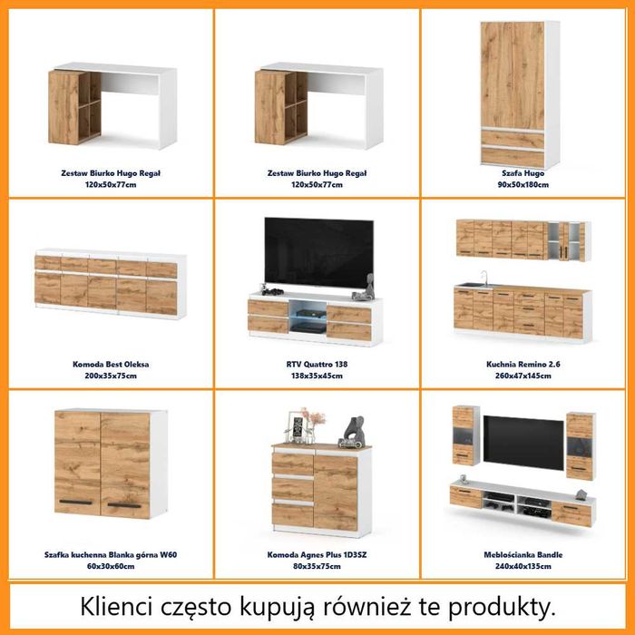 Biurko Szkolne Komputerowe Do Biura Ofi 120cm Nowoczesne 6 Szuflad