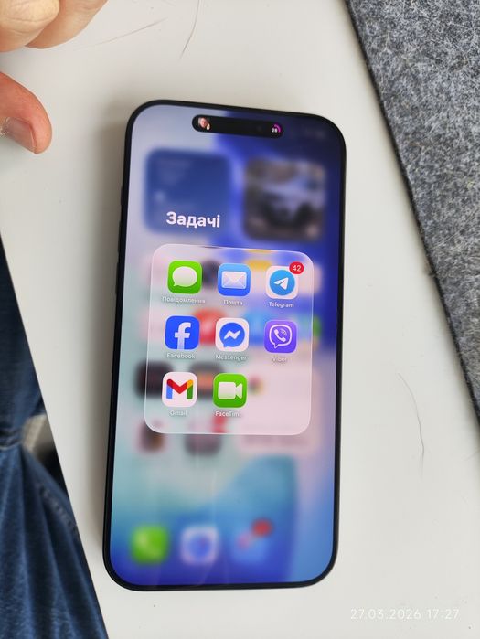 Стан як Новий Apple айфон  Iphone 16 Pro Max Black Titanium 256gb 92% акб (460 циклів) ідеальний стан