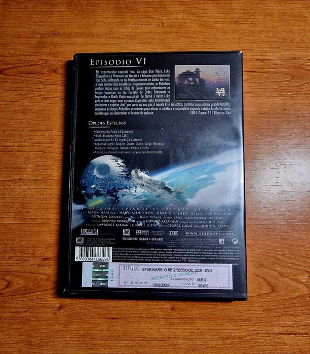 STAR WARS VI -O Regresso de Jedi (Mark Hamill/Carrie Fisher/Harrison F